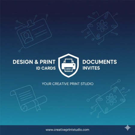 आईडी कार्ड और निमंत्रण कार्ड डिजाइनिंग एवं प्रिंटिंग
